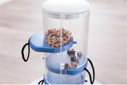TRIXIE Gambling Tower Dog Activity Interactive Toy, Level 2 Food Puzzle Game, Brain Teasing Treat Dispenser, IQ and Mental Development Toy for Smart Dogs, Enrichment Toy for Boredom Busting