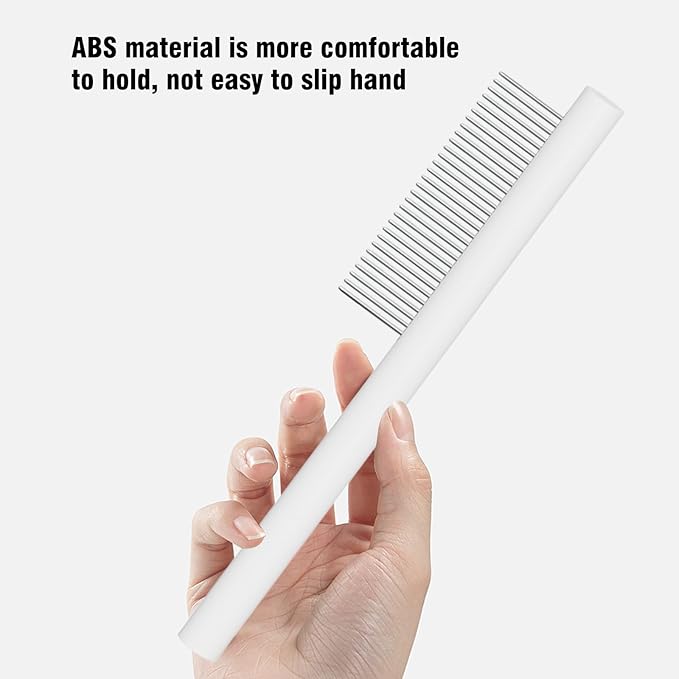 Cat comb dog comb, Pet Comb for Grooming Logh Haired Dog and Cat Comb, Removes and Prevents Matted Fur Brush, Stainless Steel Teeth Grooming Comb for Pet Cleaning Styling Hair