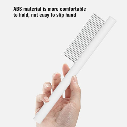 Cat comb dog comb, Pet Comb for Grooming Logh Haired Dog and Cat Comb, Removes and Prevents Matted Fur Brush, Stainless Steel Teeth Grooming Comb for Pet Cleaning Styling Hair