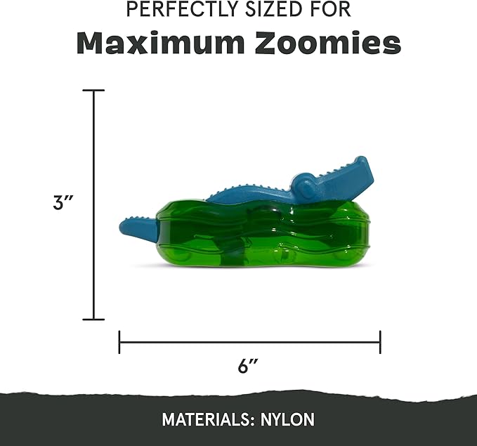 Barkbox Crocness Monster Dog Toy for Medium Dogs – Beef-Scented, Perfect for Tough Chewers to Grab, Grip, and Chew for Endless Fun