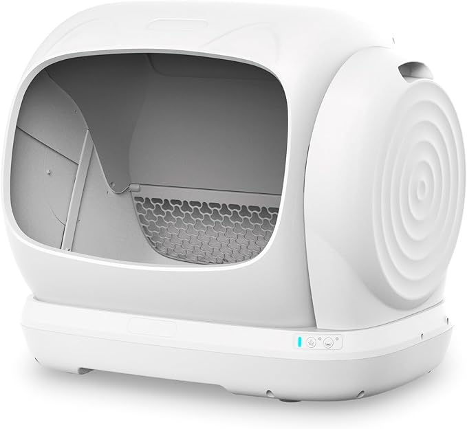 Self Cleaning Cat Litter Box, XXXL Automatic Litter Box for Multiple Cats, Weight Sensors Safety Protection, Smart APP Control, Odor Control, Works with Clumping/Bentonite/Mineral Litter