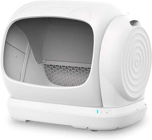 Self Cleaning Cat Litter Box, XXXL Automatic Litter Box for Multiple Cats, Weight Sensors Safety Protection, Smart APP Control, Odor Control, Works with Clumping/Bentonite/Mineral Litter