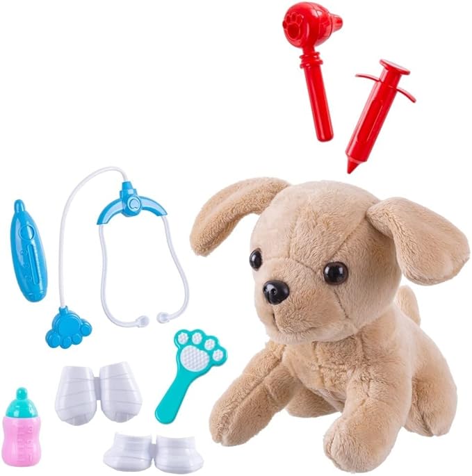 JUINSA -700076 Carrier 25 cm with Dog and Accessories, Multi-Coloured (700076)