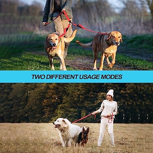 PetBonus Double Dog Leash, No Tangle Dual Leash, Walking Training Lead - Image 5