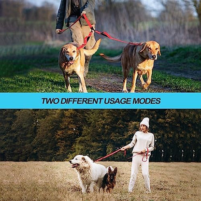 PetBonus Double Dog Leash, No Tangle Dual Leash, Walking Training Lead - Image 5