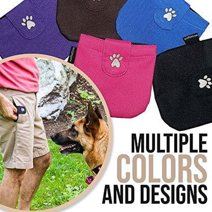 Dog Treat Pouch, Black Pocket Sized Training Reward Pouch - Lightweight Dog Treat Holder with Magnetic Flap for Stability, Perfect Dog Accessories, Made of Durable Nylon, Machine Washable - Image 4