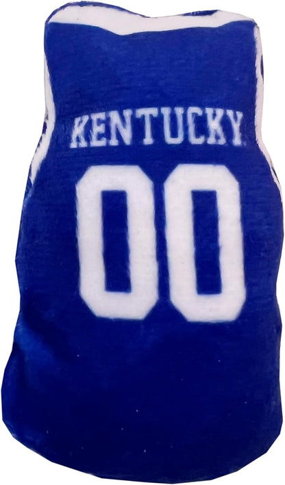 Best Plush CAT Toy - NCAA Kentucky Wildcats Complete Set of 3 Piece Cat Toys Filled with Fresh Catnip. Includes: 1 Helmet Cat Toy, 1 Football Cat Toy with Feathers, & 1 Beer Bottle.