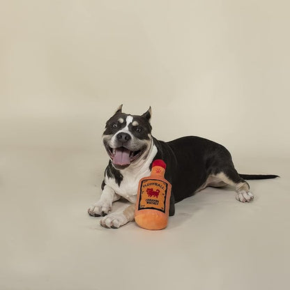 Fringe Studio Plush Dog Toy, FLUFFBALL Cinnamon Whiskey (289715) Medium