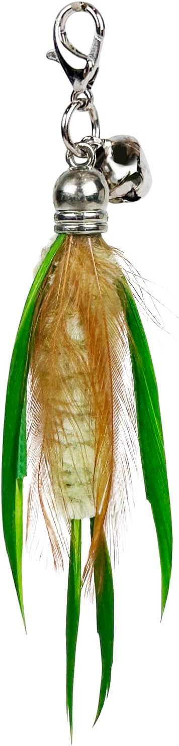 TTcat Cat Feather Toys, 3 Pcs Mini Insects Refills, Cat Toys Replacement Feathers for Cat Kitten Wand.