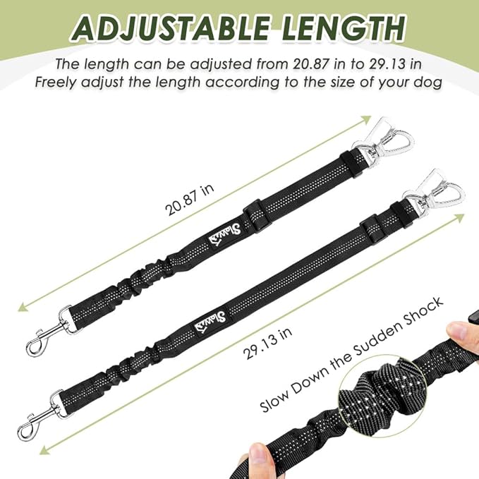 Lukovee Dog Seat Belt for Car, Adjustable Dog Car Harness for Large Medium Small Dogs, Soft Padded & Breathable Mesh Dog Seatbelt with Car Strap and Carabiner (Camouflage,S)