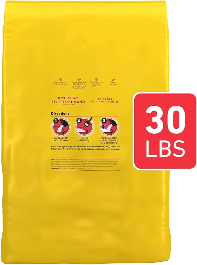 Clumping Cat Litter Odor Control, 24/7 Performance Multi Cat Litter - 30 lb. Bag