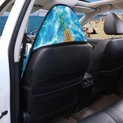 Coldinair Ocean Starfish Towel Waterproof Sweat Beach Seat Cover Pineapple Universal for Car Truck SUV Seat for Dog or Workout,Non-Slip and Easy to Install