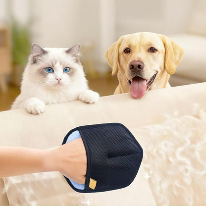 Pet Hair Removal Glove,2026 New Grooming Pet Hair Remover Gloves for Cats & Dogs,Reusable Pets Hair Remover Tool for Bed Sheets Couch Clothes Carpet Car Seat (A-Blue)