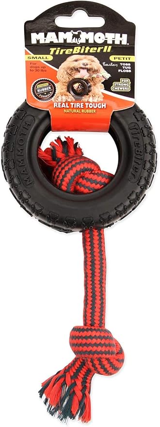 Mammoth TireBiter II Rope Dog Toy 3.75" Long - Pack of 3