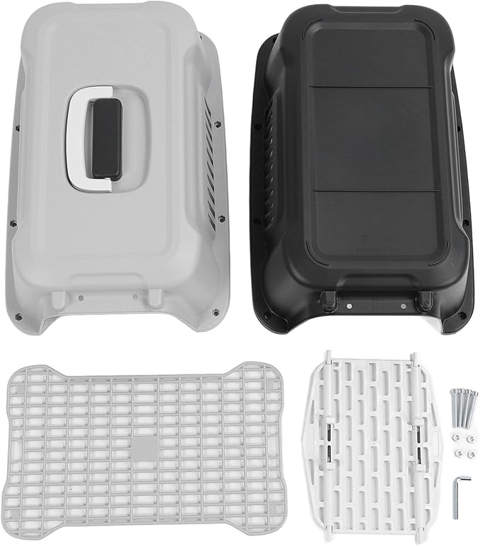 ABS Pet Carrier, Sturdy Hard Plastic Travel Carrier with Superior Ventilation from 4 Sides, Easy to Clean and Maintain, for Small Dogs and Cats, 11.81 x 12.20 x 18.90 Inches