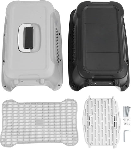 Asixxsix Pet Carrier, 4 Sides Ventilation Lockable Door Hard Sided Cat Carrier, Dog with 12 Accessories for Outdoor Home Car Travel