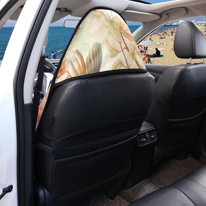 Coldinair Hummingbird Floral Car Seat Protector from Sweat, Food, Dirt After Gym, Swimming,Universal Towel Car Seat Covers Front Seats Only for Auto, Truck, Van, SUV