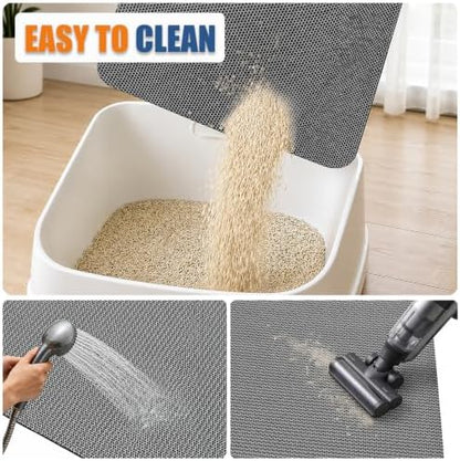 Cat Litter Mat, 17 x 23 in – Non-Slip, Cut-to-Fit - Image 2