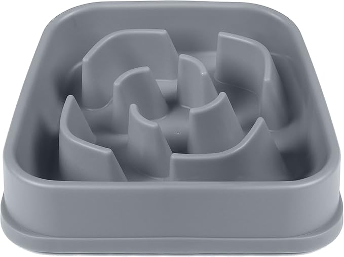 Dexas Seek and Snack Slow Feeder Maze with Non Slip Feet, 4 Cup Capacity, Gray, (PW304429)