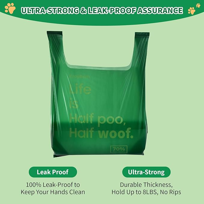125 Bulk Pack Extra Large Dog Poop Bags for A&H Swivel Bin Pooper Scooper, Pet Waste Bags with Handle for Dog Poop Cat Litter, Heavy Duty Leakproof Unscented (Only Dog Poop Bags)