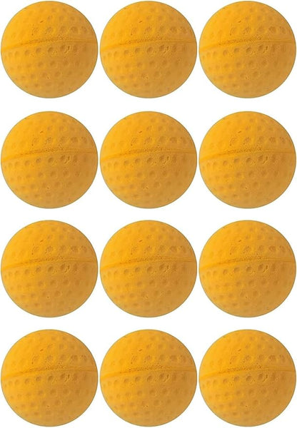 Cat Golf Balls for Indoor Kitten Toys - Interactive Sponge Foam Soccer Balls (Yellow)
