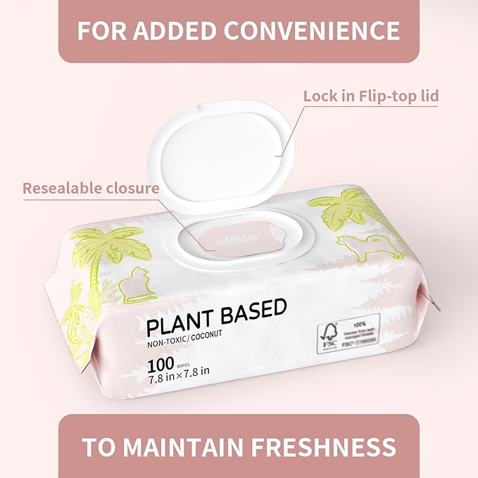 400 PCS Pet Wipes for Paws and Butt Hypoallergenic Pets Cleansing & Deodorizing Anal Gland Hygienic Puppy Wipes for Dogs Face and Body