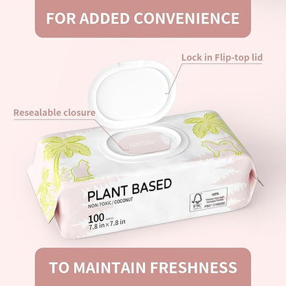 400 PCS Pet Wipes for Paws and Butt Hypoallergenic Pets Cleansing & Deodorizing Anal Gland Hygienic Puppy Wipes for Dogs Face and Body