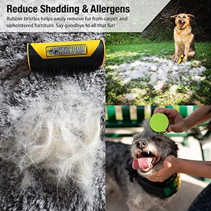 King Kanine Mini King Komb Pet Grooming Brush, Self Cleaning Deshedding | Multi-Use Tool for Cats & Kittens of All Life Stages | Mini Brush Pet for Grooming and Loose Hair | Perfect for Small Coats - Image 6