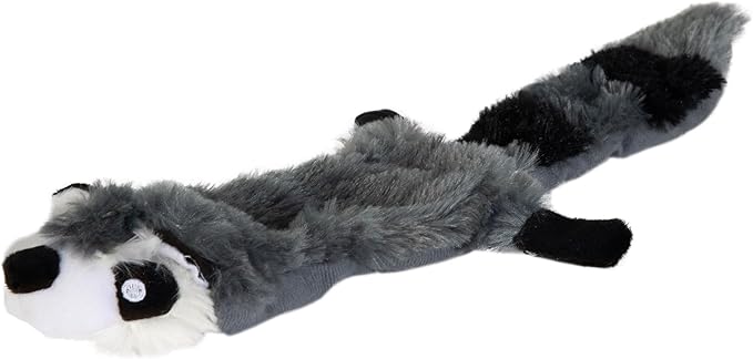 Hyper Pet Critter Skinz Raccoon Stuffing Free Plush Soft Dog Toy, Large, Pack of 1