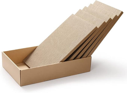 5 Packs in 1 XL Cat Scratcher, Cat Scratching Pad, Double Sided Cardboard Cat Scratcher