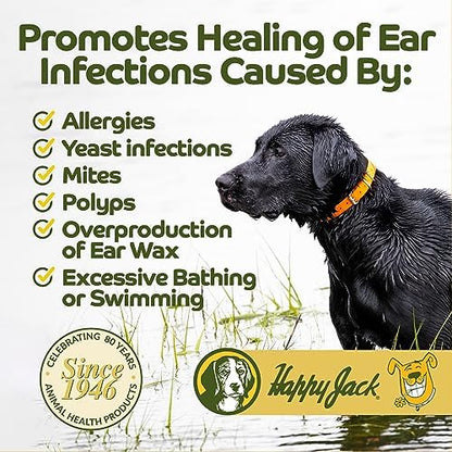 HAPPY JACK Ear Canker Powder (0.5 oz) Dog Ear Powder - Image 3