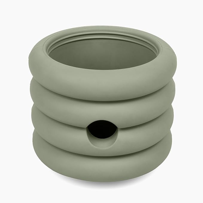 Should We Go? The Ripple Cup Natural Rubber Dog Enrichment Toy & Slow Feeder, Treat Dispensing Cup - Food-Safe Meal Feeder, Frozen Treat Dog Toy with Freezer Plug, Fits 3 oz - for Small Dogs