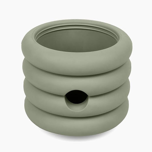 Should We Go? The Ripple Cup Natural Rubber Dog Enrichment Toy & Slow Feeder, Treat Dispensing Cup - Food-Safe Meal Feeder, Frozen Treat Dog Toy with Freezer Plug, Fits 3 oz - for Small Dogs