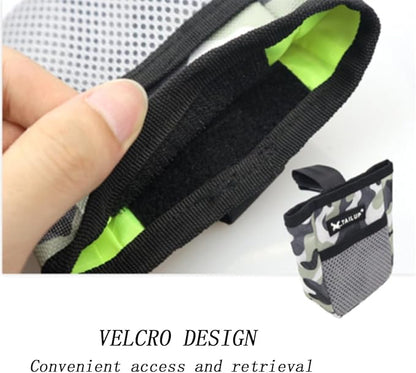 Camouflage Dog Treat Pouch with Belt Clip Waterproof Pet Training Bag, Hands-Free Snack Pouch for Dog Training, Walks & Outdoor Use, Easy-Access for Treats, Clickers & Poop Bags