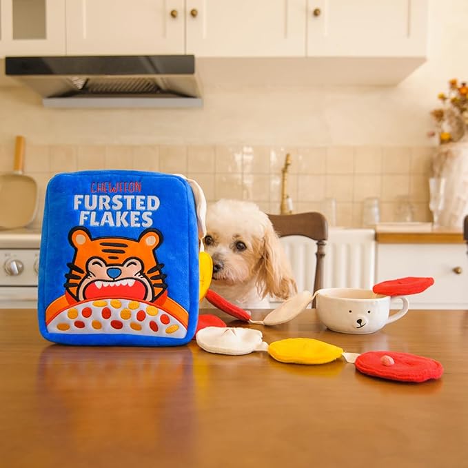 CHEWFFON Interactive Dog Toys, Enrichment Snuffle Crinkle Treat Puzzle Toys for Boredom and Mental Stimulating, Nose Work Cereals Dog Toy for Small, Medium and Large Dogs