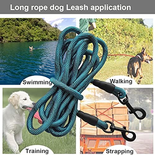 BTINESFUL Dog Tie Out Long Tether 8/12/20/30/50/75ft Rope Dog Lead for Yard - Image 6