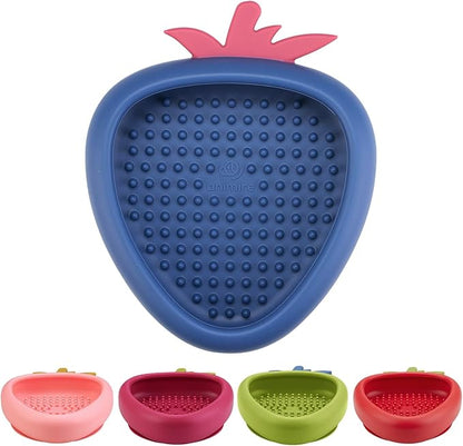Freeze Dog Lick Bowl, Animire Non-Slip Slow Feeder Lick Mat for Dogs, Silicone Dog Enrichment Bowl for Distraction Anxiety Relief Boredom, BPA Free, Dishwasher Safe(Dark Blue,S)