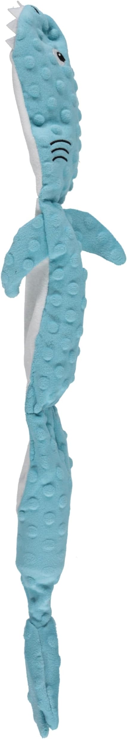 Cudlie Stuffless Plush Dog Toy with Multiple Large Squeakers – No-Stuffing Squeaky Dog Toy for Small & Medium Dogs – Alligator, Shark, Duck & Hippo Animal Designs