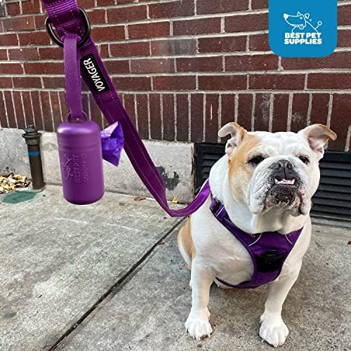 Best Pet Supplies Dog Poop Bag Holder Leash Attachment with Reusable Dispenser for Travel, Walking, Park, and Outdoor Use, Durable with Clip-On - Red, Pack of 2, Plastic Dispenser w/30 Bags - Image 5