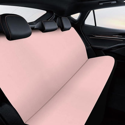 Car Interior Decor Seat Cover, Universal Stretch Back Seat Protector, Car Accessories Rear Bench Seat Covers for Trucks SUV Compatible with Pink