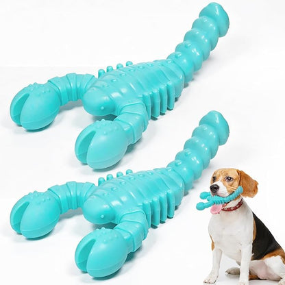 2 Pack Dog Toys for Aggressive Chewers, Indestructible Tough Dog Chew Toys for Medium Large Breeds, Bacon Flavor to Keep Them Busy