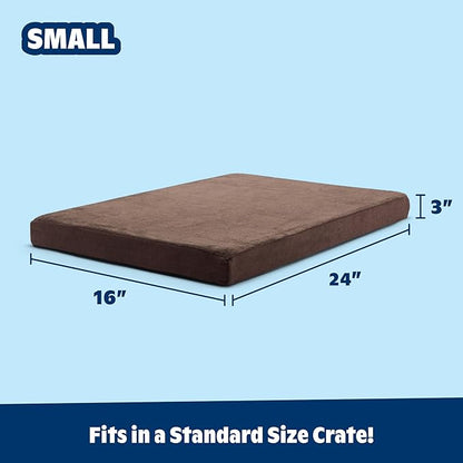 Barkbox Orthopedic Dog Bed | Comfortable Memory Foam Mattress for Joint Relief | Head and Neck Support Waterproof with Non Skid Bottom | Calming Durable Bed with Washable Cover | Small, Espresso