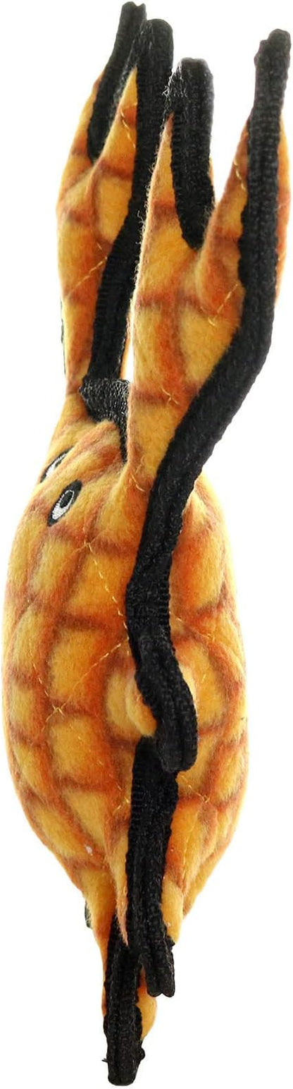 TUFFY - World's Tuffest Soft Dog Toy - Ocean- Squeakers - Multiple Layers. Made Durable, Strong & Tough. Interactive Play (Tug, Toss & Fetch). Machine Washable & Floats. (Crab Orange, Medium)