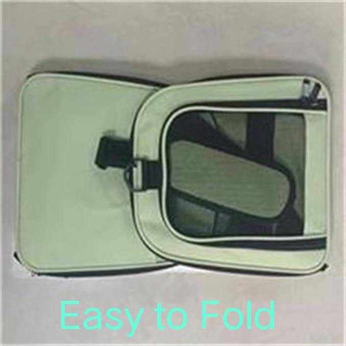 Cat Carrier Dog Carrier Pet Carriers for Medium Small Cats Dogs Puppies up to 15 Lbs,TSA Airline Approved Small Dog Cat Carriers Soft Sided,Collapsible Travel Puppy Carrier (Green, Large)