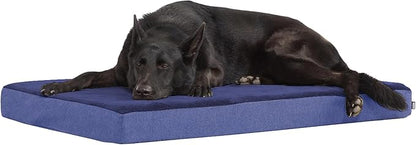 Barkbox Orthopedic Dog Bed with Memory Foam - Comfortable, Durable & Machine Washable Pet Bed - XL - Navy
