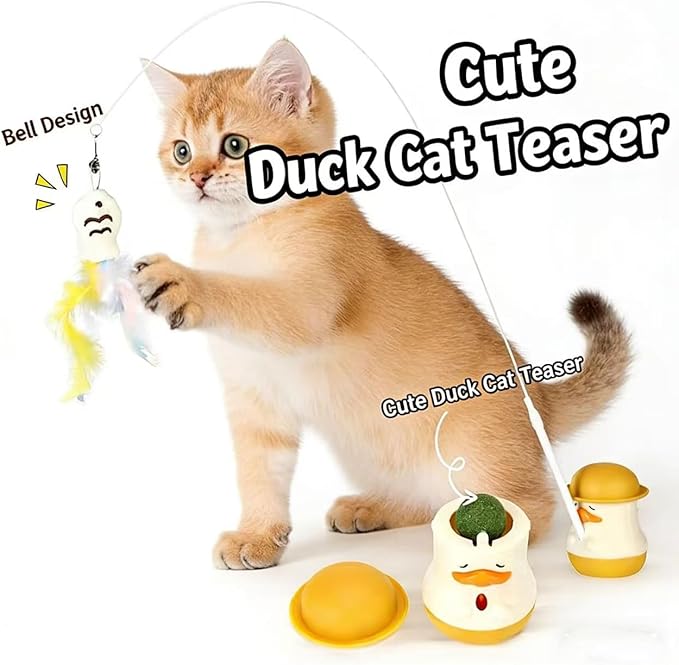 Cat Toy with Feathers, Jumps and Spins, Two Modes, Suitable for Indoor, Home, Sofa Corners, Furniture, Floors, Travel Play, enriching Your Cat's Life, and Outdoor use.
