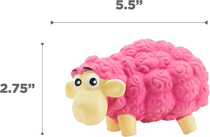 Outward Hound Tootiez Sheep Grunting Latex Rubber Dog Toy, Small