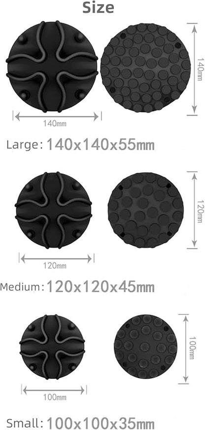 Slow Feeder Insert for Dogs & Cats, 3 Sizes Food-Grade Silicone Anti-Choking Puzzle Feeder, Non-Slip Suction Cup Design, Fits Most Bowls, Bloat Stop Pet Feeding Solution
