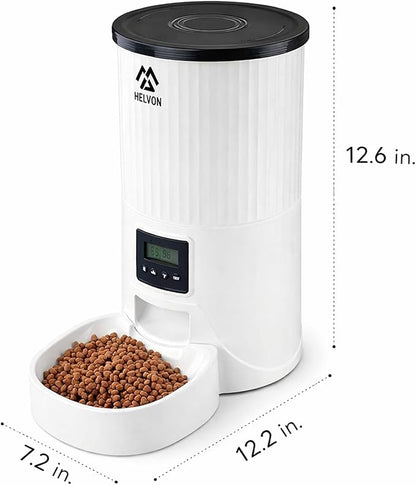 Elevon 4L Automatic Cat Feeder – Programmable Dog & Pet Food Dispenser with 10s Voice Recorder, Portion Control, Desiccant Bag, Auto Pet Feeder for Cats and Dogs