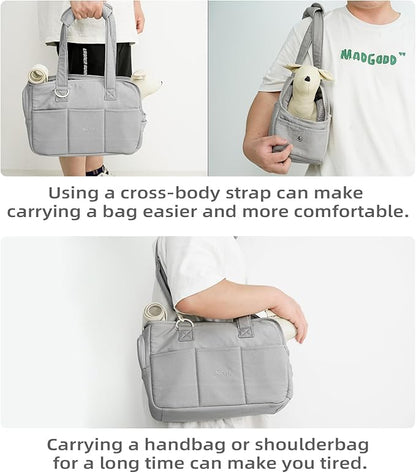 Pet Carrier Shoulder Strap - Lightweight and Comfortable Pet Carrier Accessory for Easy Travel - Reduces The Burden of Carrying Your Pet (Grey)